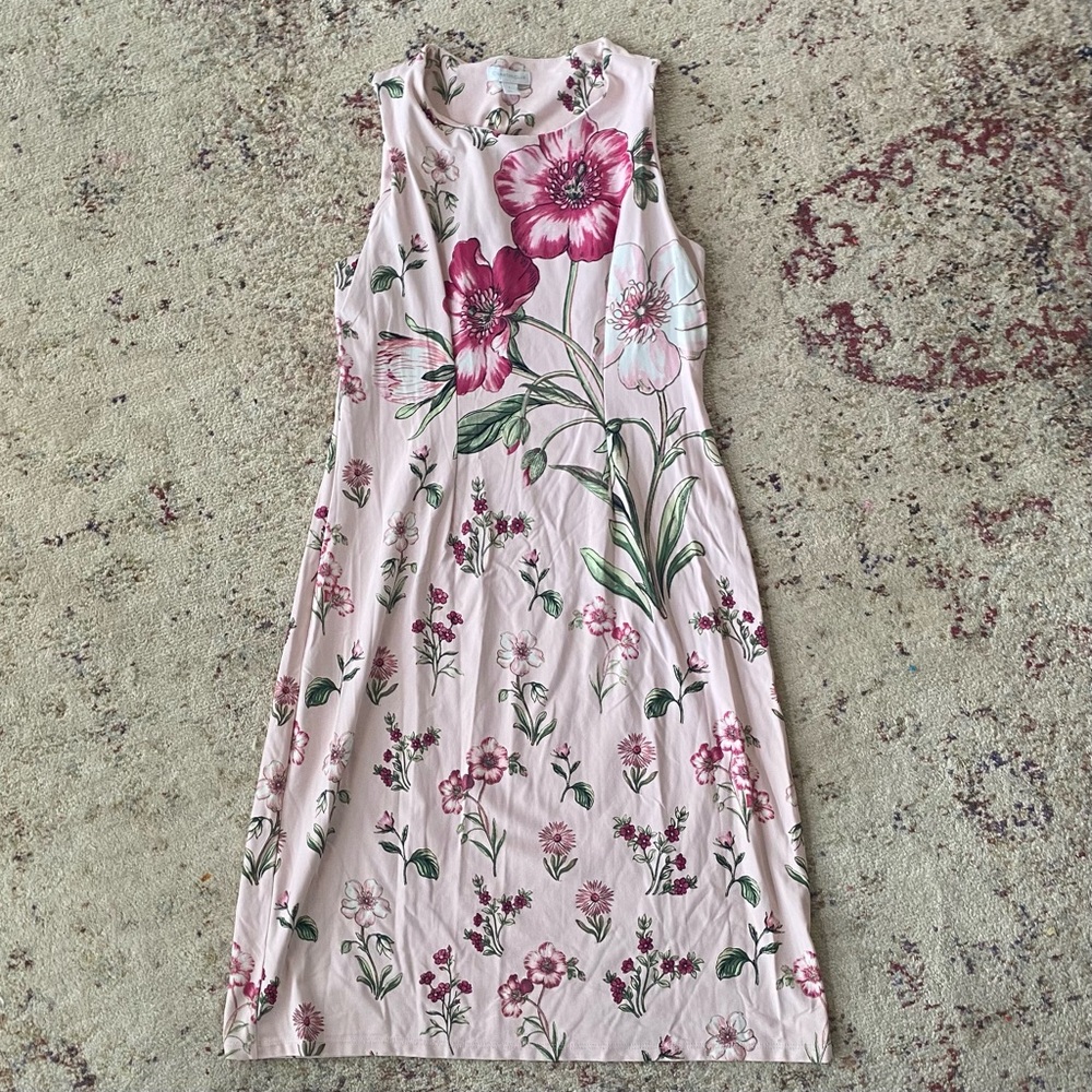 Charter Club Floral Print Dress, size Large